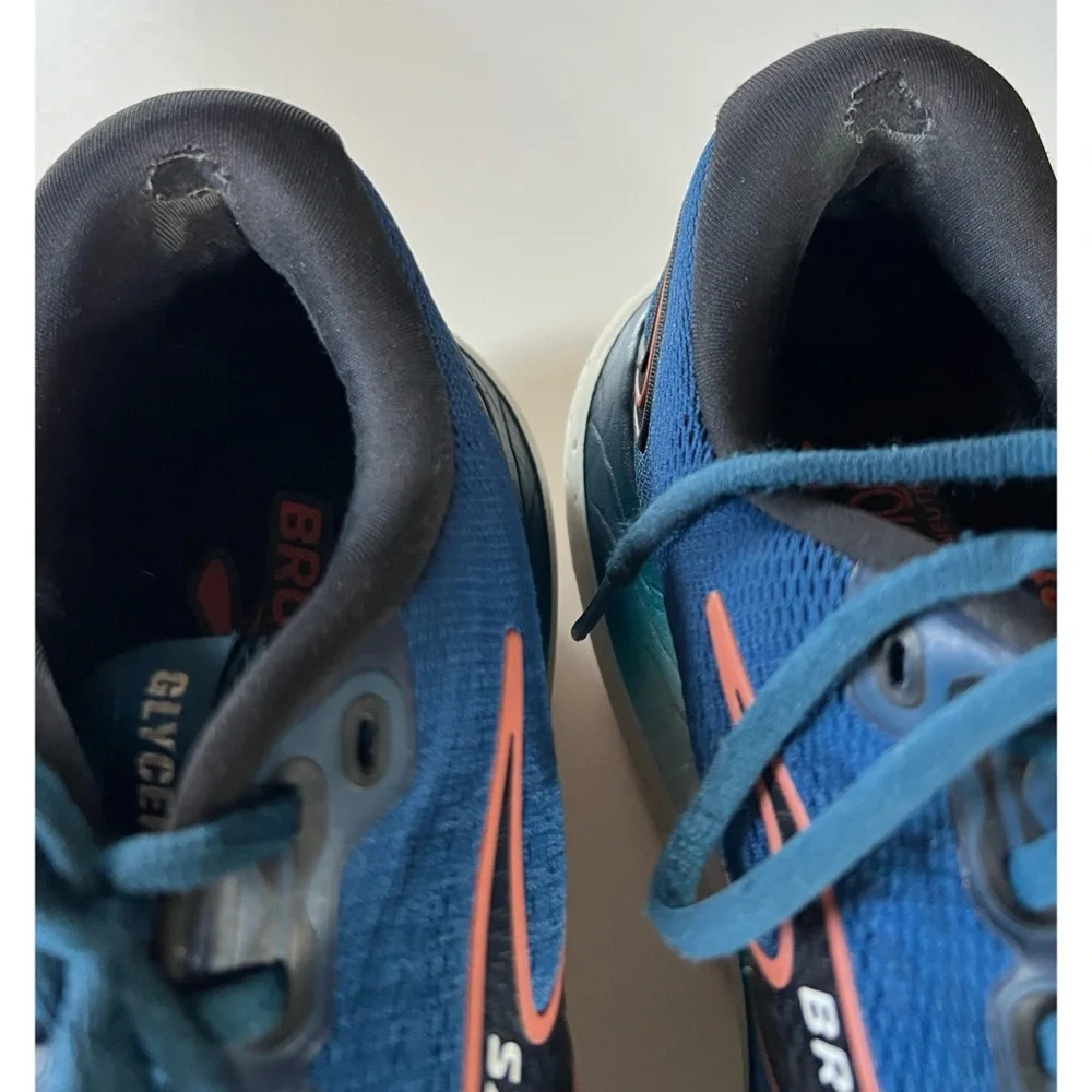 Brooks Glycerin 21 Blue Running Shoes Men’s Size 11.5 - Picture 9 of 15
